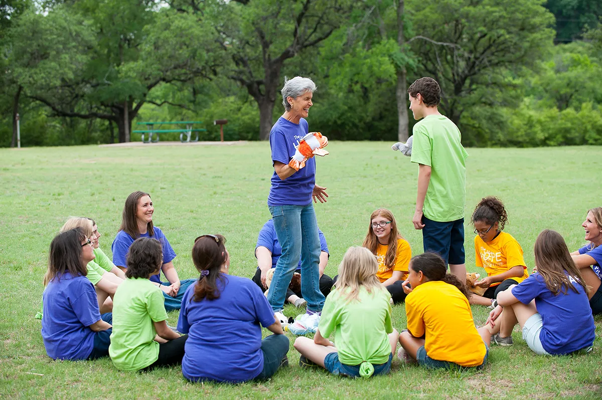 Karyn Purvis with youth