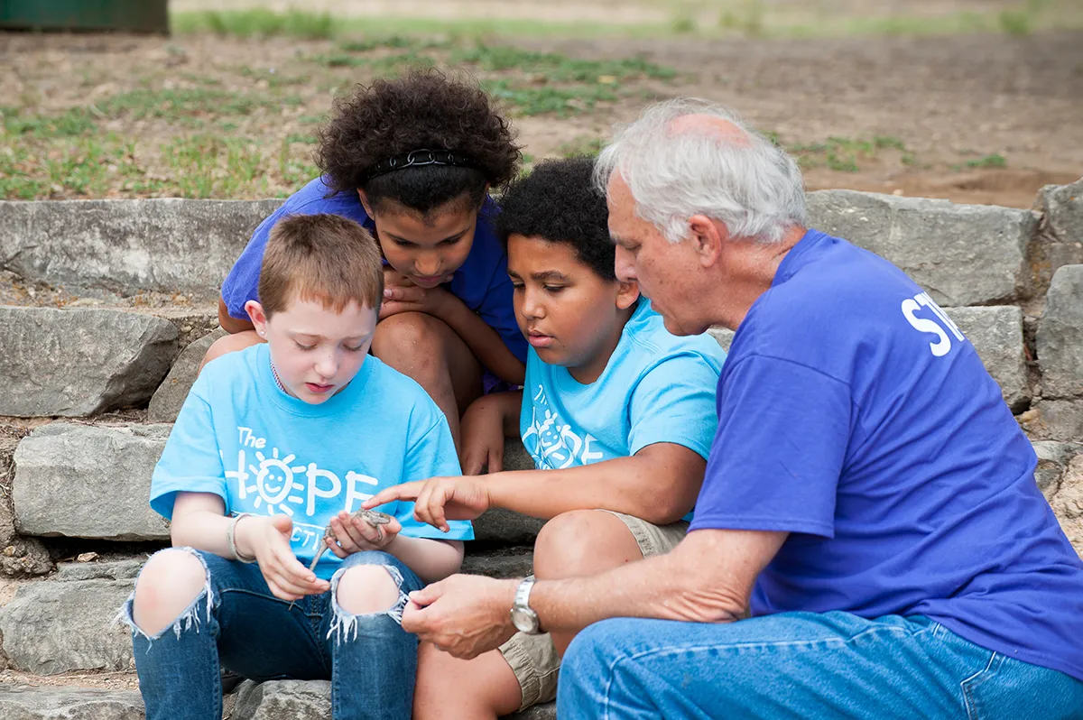 Educator with youth